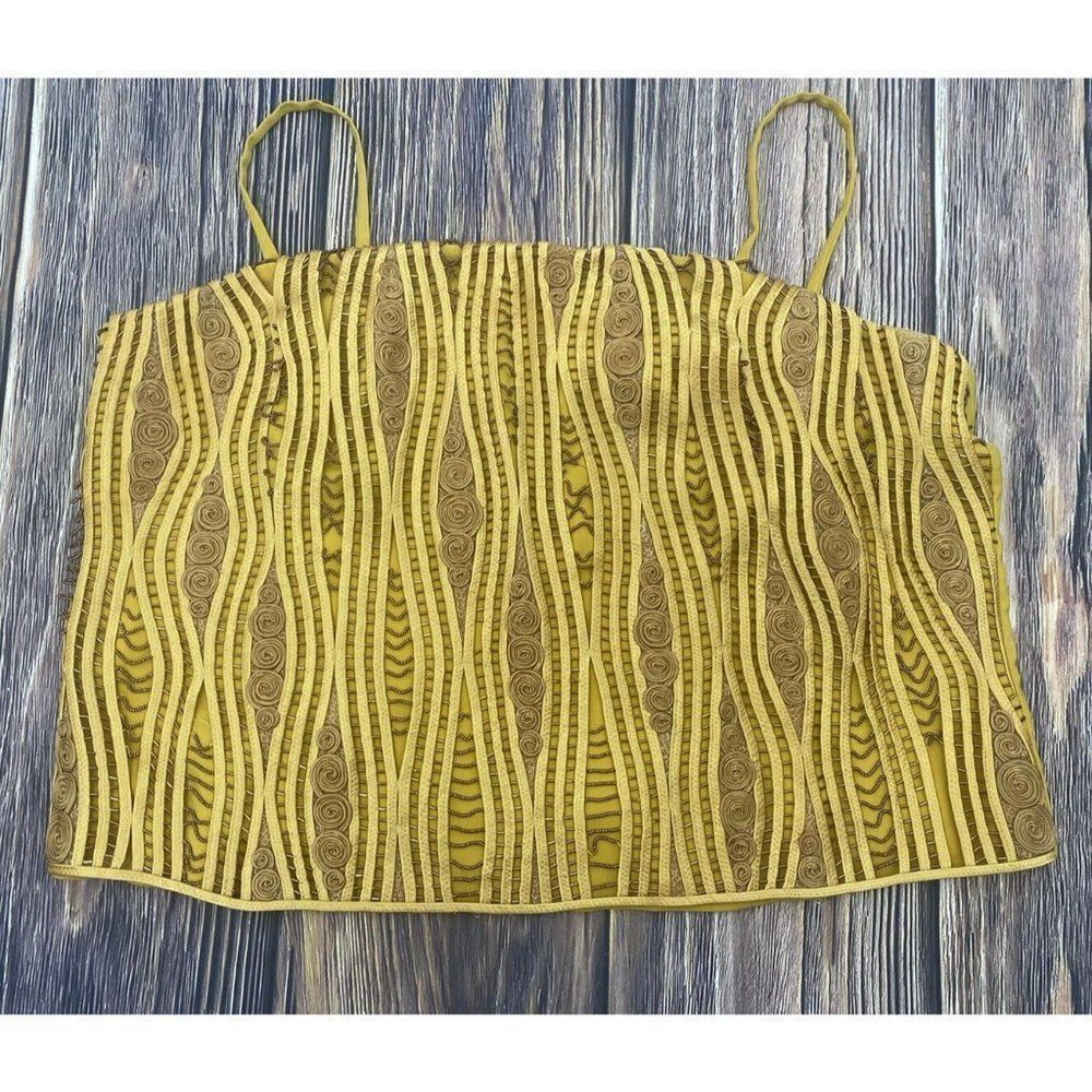 DVC Women Vintage Floral Crop Top Blouse Top Spagh